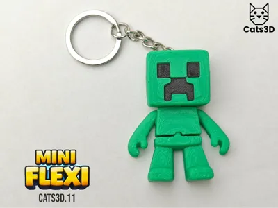 Mr Creeper Mini Flexi Keychain