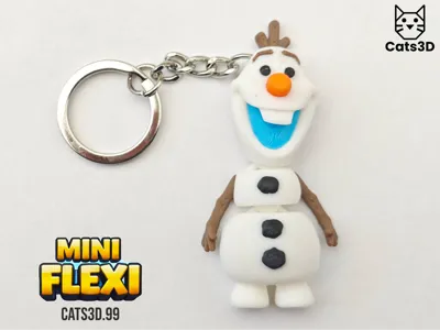 Olaf - Mini Flexi Keychain