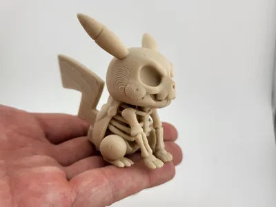 Pikachu Skeleton Stylized Figure Pokmon fan art