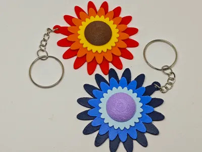 Rotating Daisy Charm - Keychain and Fidget