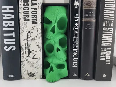 Skull Book Nook Skeleton Bookshelf Insert Book