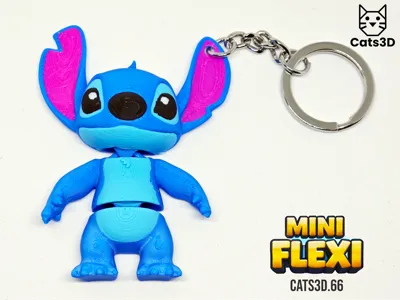 Stitch Mini Flexi  Articulated Cute Figure