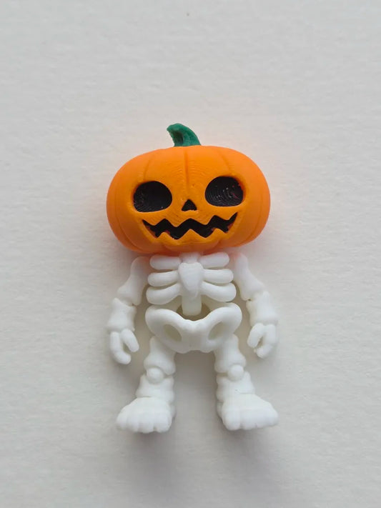 Tiny Flexi Pumpkin Skeleton