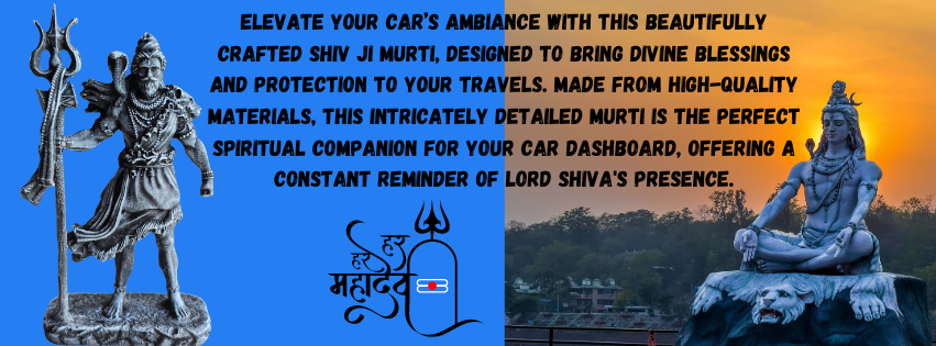 SHIV JI MURTI for Car Dashboard, Mandir and Gifting