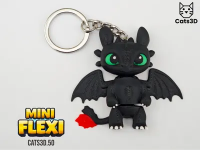Toothless  Mini Flexi Dragon DesdentadoBanguela