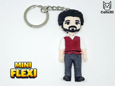 Vijay Mini Flexi Keychain Thalapathy