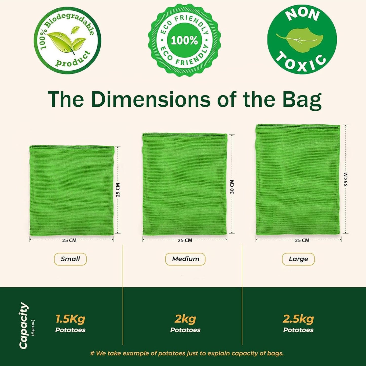 Cotton Vegetable Storage Bags