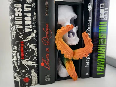 book nook skull tentacle pirate