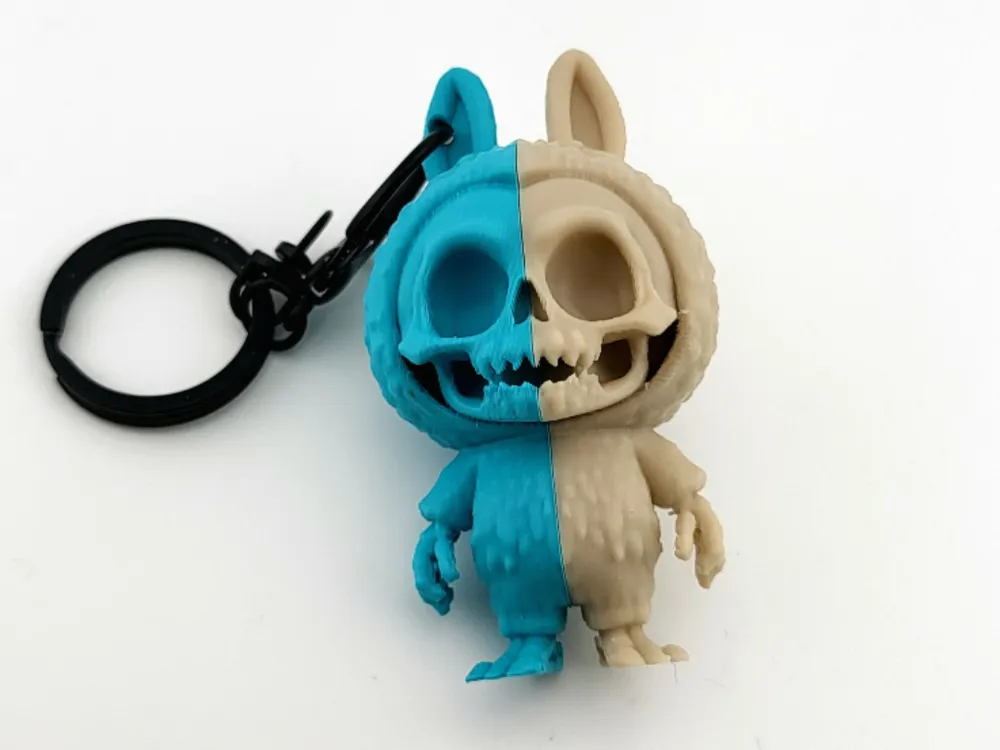 bunny style Skeleton Keychain cute