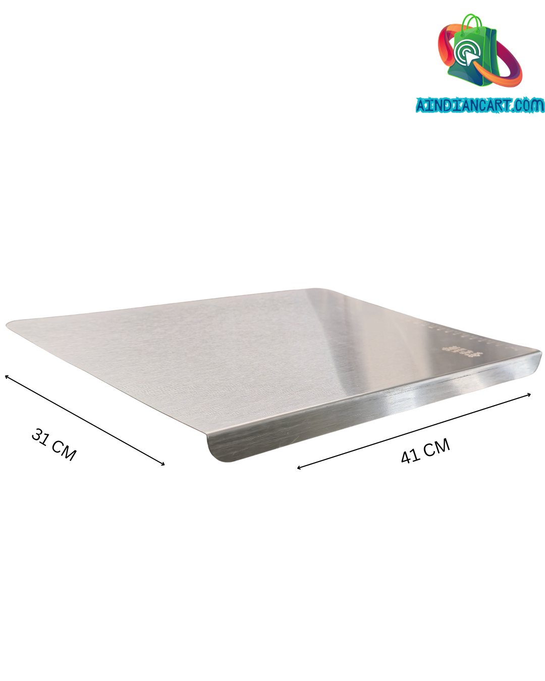 Stainless Steel Chopping Board & Kitchen Countertop-41 x 31 Cm (Original Big Size)