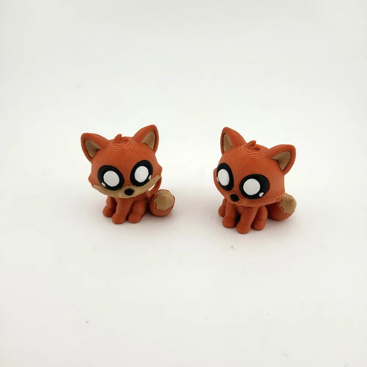 Flexi fox Mini Toy Keychain Fidget Articulated