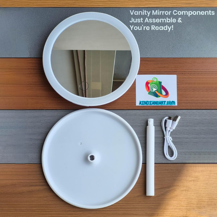 LumiGlow™ 3-Tone LED Vanity Mirror with Storage Tray