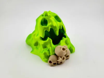 kawaii cute slime and skull