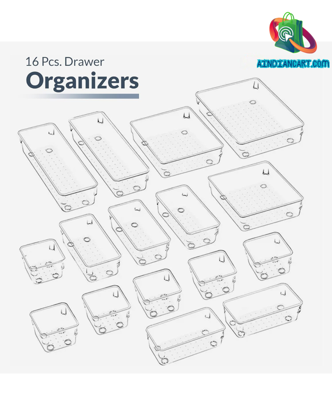 Multipurpose Clear Drawer Organizer