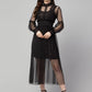 Women's Net Embroidered Drop Waist Dress