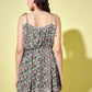 Trend Arrest Women's Printed Flare Short  Dress