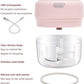 Mini Chopper-Cordless Palm sized Lovely Mini Food Chopper for Garlic