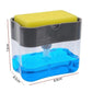 Liquid Soap Dispenser with Sponge Holder - 2-in-1