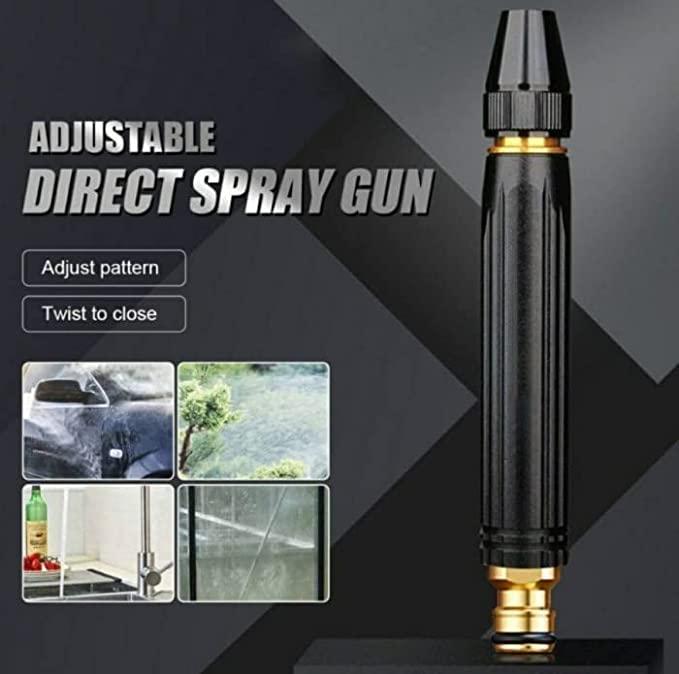 Portable High Pressure Washing Water Nozzle (Black)