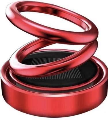 Car Air Freshener- Solar Power Rotating Car Air Freshener Perfume, Long Lasting French Organic Fragrance