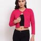 Style Quotient Women Fuchsia Pink Crop Shrug